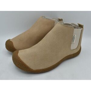 Keen Beige Slip-On Shoes with Brown Soles